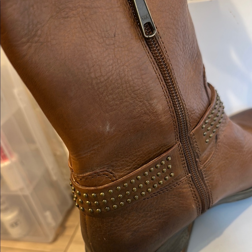 Jessica Simpson Brown Leather Knee-High Boots - Picture 7 of 11